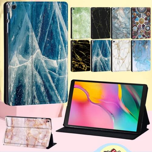 Cover Case for Samsung Galaxy Tab S6 Lite 10.4 P610 P615/Tab S7 T870 T875 11"/Tab S6 T860 T865 10.5 Anti-fall Marble Tablet Case