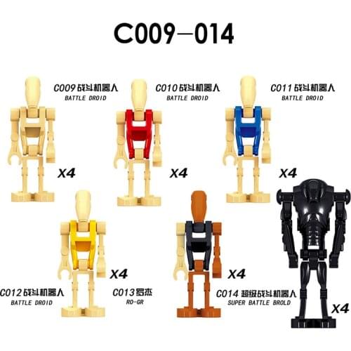 Kids Toys Minifigures Building Blocks Star Wars B1 Battle Droid Technic Assembled Doll Friends Child Girls Boys Gift