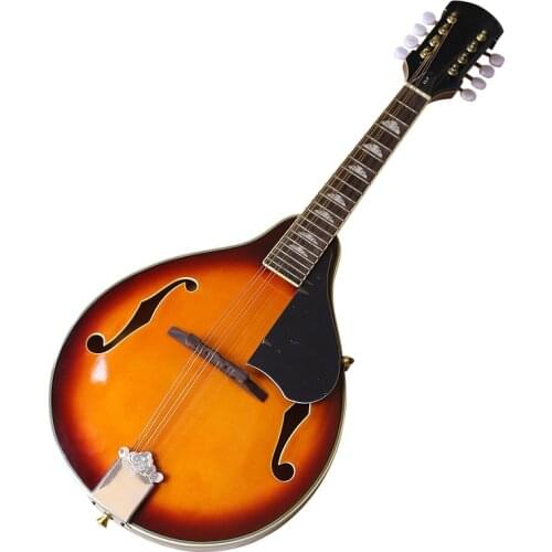 Double F hole mandolin 26 inch high gloss sunburst color 8 string mandolin guitar with small scratches