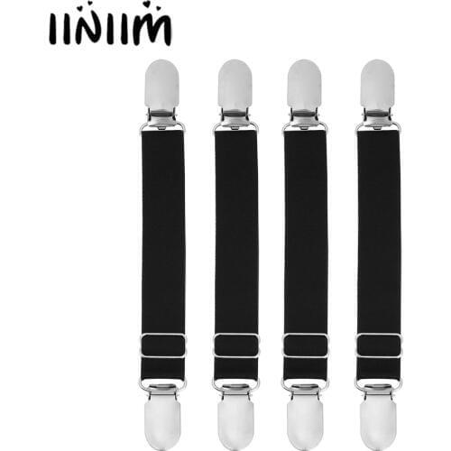 US STOCK Y/I Style Unisex Elastic Garter Belt Shirt Stays Holder Socks Fastener Suspender Outfit Dance Performance Sock Garters