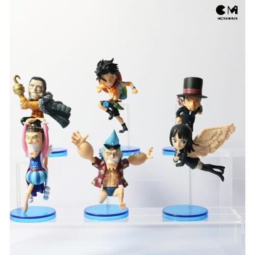 BANDAI One Piece Action Figure Genuine Anime Ornaments Running Series Frowky Ace Robin Rare Model Toys