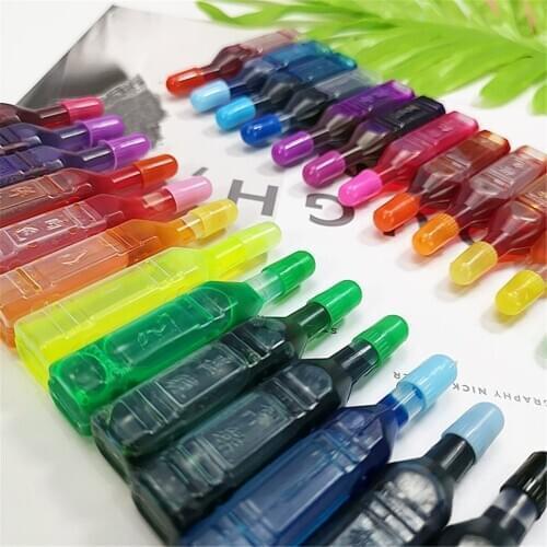 Brand New and High Quality 12pcs 8ml Pigment For DIY Slime Supplies Accessories Epoxy Resin ink Dye Ink Jewelry Making