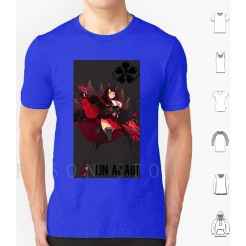 Akagi-Azur Lane T Shirt Cotton Men Diy Print Azur Lane Anime Azur Lane Atago Manga Akagi Enterprise Waifu Azur Lane