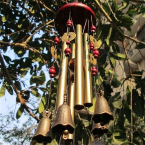 1pcs Large Wind Chime Tubes Bells Metal Church Bell Ornament Supply Yard Garden Home Outdoor / Indoor Decoration