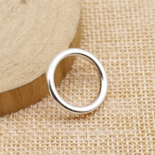 8pcs 19x19mm Circle Pendant Charms DIY Jewelry Making Jewelry Finding Tibetan Silver Color