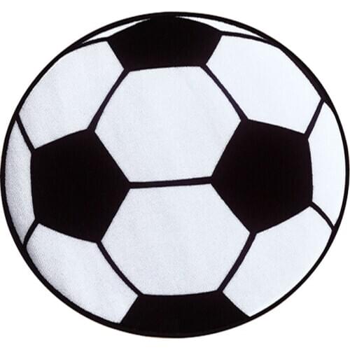 Round football Carpet Living Room Parlor Mats Children Kids Boys Bedroom Carpet Chair Rugs Bath Mats boy 60cm