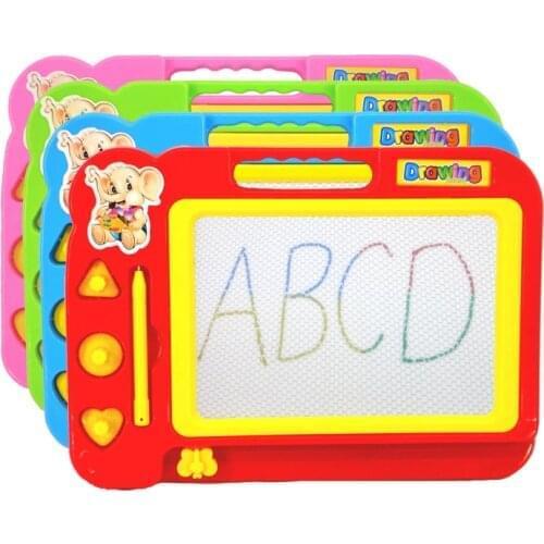 Erasable Magnetic Doodle Writing Drawing Painting Board Pad Educational Toy with 2pcs Stamps for Kids Toddlers Children