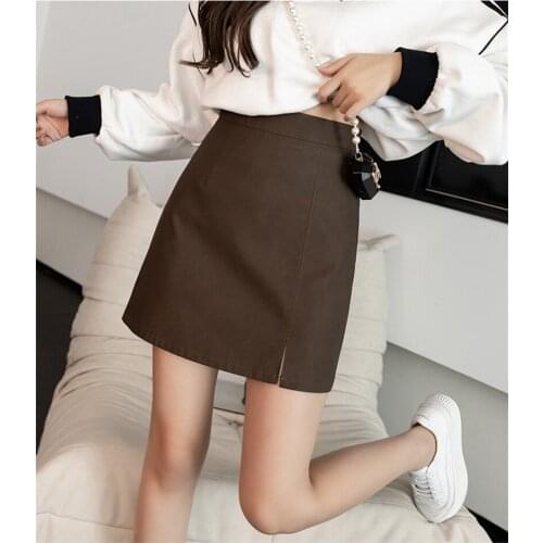 Maycaur Women's Leather Skirts