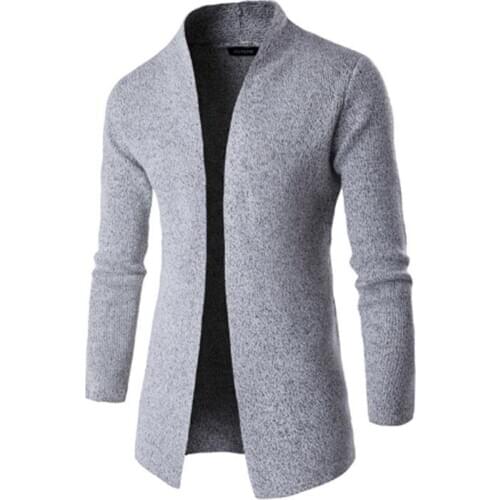 Sweaters Fashion Coat Men Stand Up Collar Sweater Male Brand Casual Men Thin Cardigan Men 'S Sweater 2xl