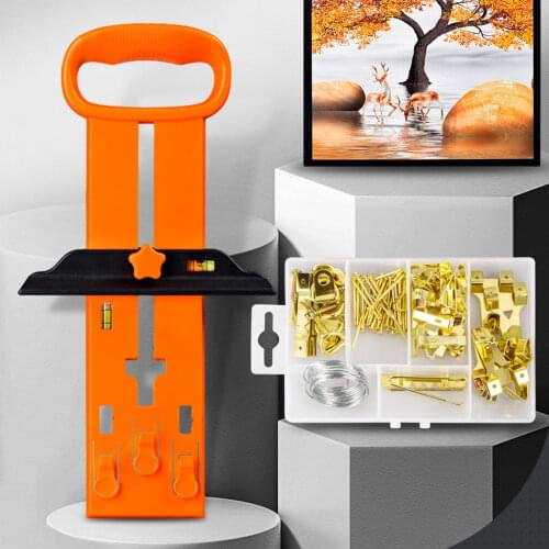 Picture Opknoping Tool Kit Photo Frame Ruler Spirit Level Angle Gauge Kit Measuring Ruler For Hanging Picture DIY Tools