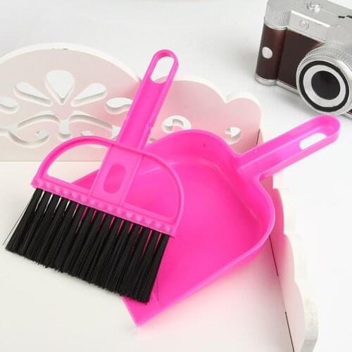 A Set Mini Children Kids Cleaning Sweeping Mop Broom Dustpan Toy Play Housekeeping Brush Tools For Home & Office Cleaning