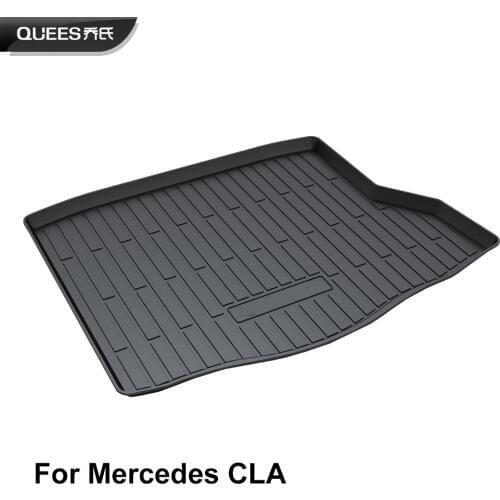 QUEES Custom Fit Cargo Liner Boot Tray Trunk Floor Mat for Mercedes Benz CLA Class 2013 2014 2015 2016 2017
