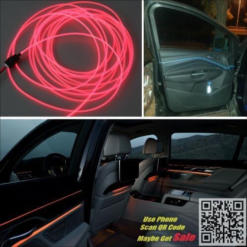 NOVOVISU For Honda XR-V Car Interior Ambient Light Panel illumination For Car Inside Tuning Cool Strip Refit Light Optic Fiber