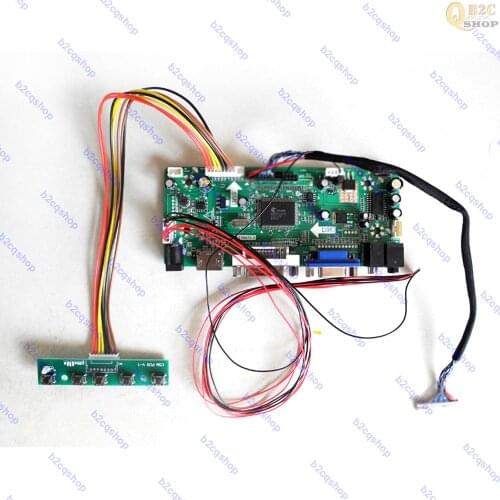 LCD Controller Driver Monitor board Kit adapter for 1920X1080 G173HW01 V.0 V0 Panel HDMI-compatible+DVI+VGA+Audio