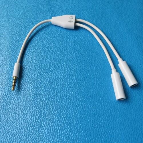 Jack 3.5mm Headphone Splitter Adapter 1 male to 2 female Y Extension Audio Cable