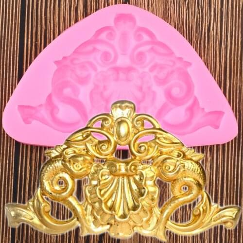 Relief Cake Border Silicone Mold Fondant Cake Decorating Tools DIY Cupcake Baking Molds Chocolate Candy Polymer Clay Moulds