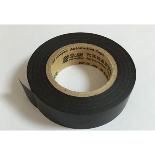 RoSH 25MTS automotive vehicle Electrical Insulation tape black PVC Maintenance strip 19mm wide 0.1mm thick 600v temperature 105