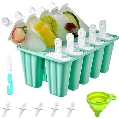 Popsicle Molds Silicone Reusable Ice Molds Easy Release Popsicle Maker