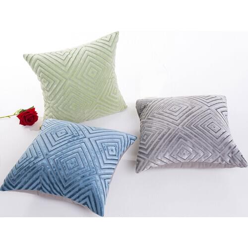 Spandex Pillows Cover Flocking Decor Throw Pillow Case Soft Car Christmas Decor Cushion Cover Warm Home Supplies cute Pillowslip