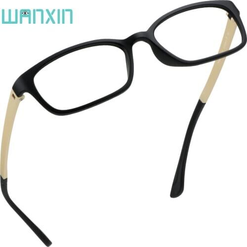 WANXIN Stylish Cozy Reading Glasses for Women/Men,Transparent Lens Filter UV Light 400