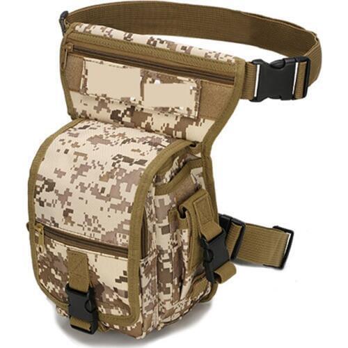 Outdoor sports bag tactical airsoft hiking camouflage 1000D multi-function tactical belt leg bag for camping тактический рюкзак