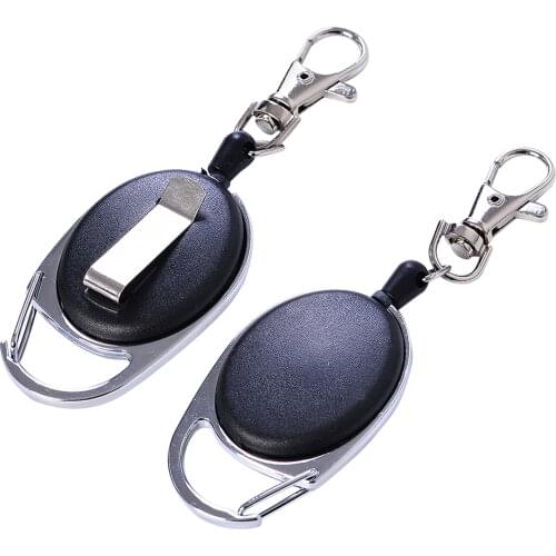 Outdoor Key Chain Multifunctional Mini Retractable Keychain Anti-Lost Multipl Buckle Recoil Ring Pull Clip Keyring Outdoor tools