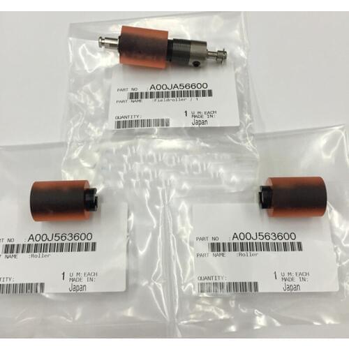 3X/Set Original Paper Pickup/Feed Roller A00J563600 Seperation Roller for Konica Minolta Bizhub C220 C280 C360 C203 C253 C353