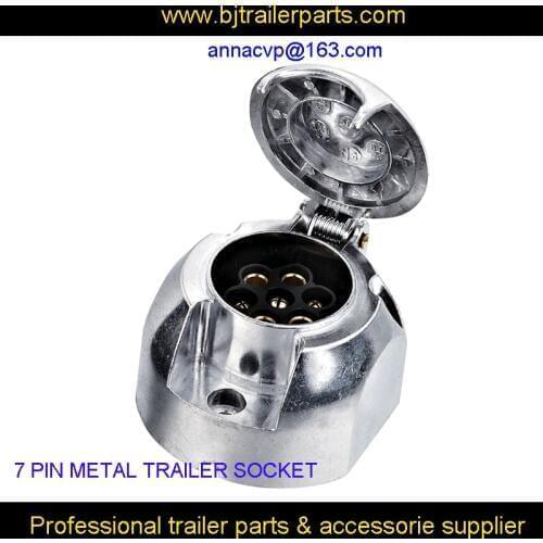 7 Pin trailer connector metal round socket female pug /boat/ caravan/ motorhome/ car/ auto/ truck/ RV trailer parts