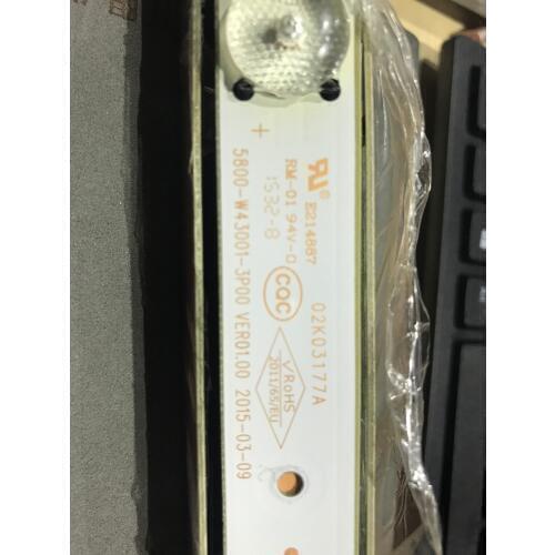 8PCS backlight strip e465853 5800-w43001-3P00 /5800-w43001 5LED 405MM 8PCS FOR 1TV