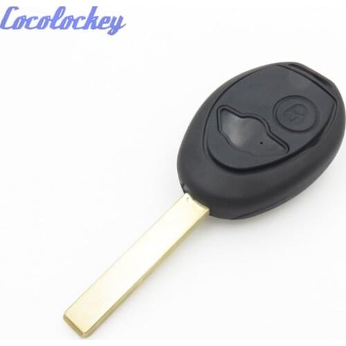 Cocolockey Keyless Enter Remote Key Replacement Shell Case Fob 2 Buttons For BMW Mini One Cooper R50 R53 Blank Key High Quality