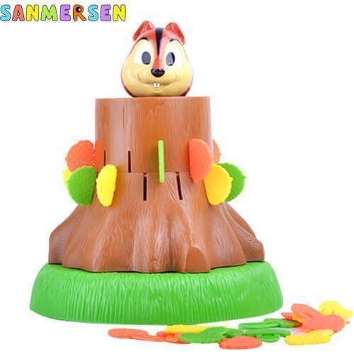 Kids Funny Toys Squirrel Pirate Barrel Novelty Toys for Children Lucky Stab Pop Up Toy Party Game Pirate Bucket Plastic Toys