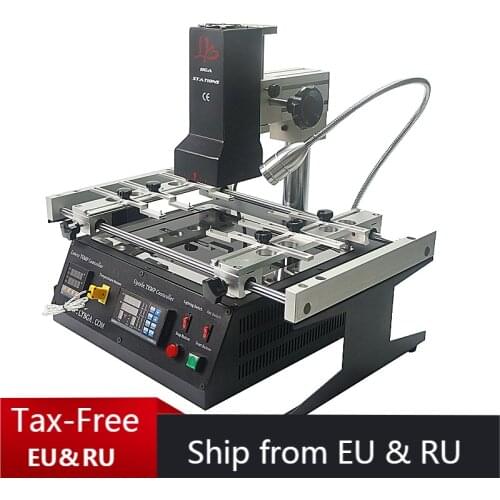 Infrared BGA Soldering Machine IR6500 IR Rework Reballing Station Preheating Area 240*200mm and 6pcs Jigs