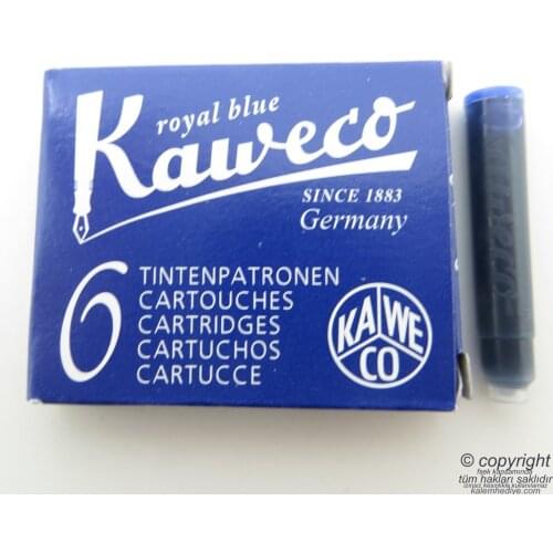 Kaweco Fountain Pen Cartridge Blue-Royal Blue 6'lı Package