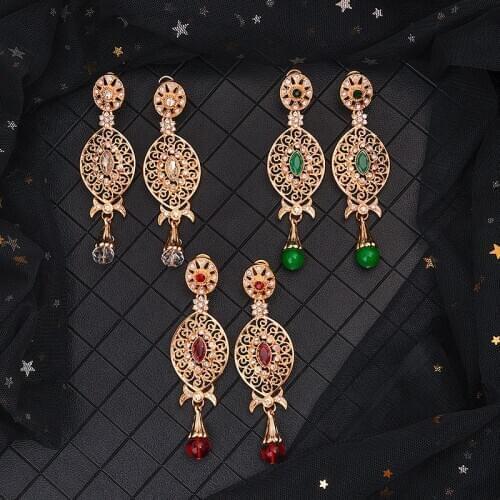 Classic wedding jewelry earrings Moroccan style French hook earrings manufacturers direct