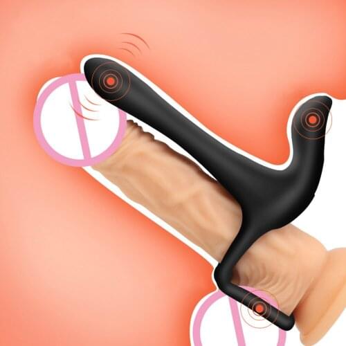 Penis Ring For Couples Vibrating Delay Ejaculation Cock Ring G-Spot Vibrator Sex Toys For Men Vagina Clitoris Stimulate Rings L1