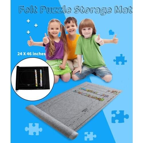 Puzzles Mat Jigsaw Roll Felt Mat Play Mat Large For Up To 1500 1000 Pieces Puzzle Blanket Toy Accessories Puzzle Portable Mat
