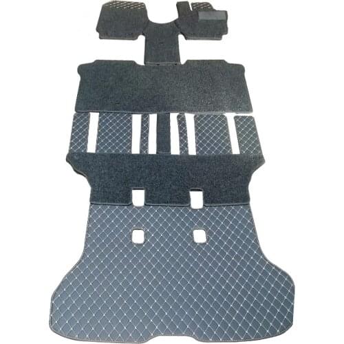 Custom full set car floor mats for Right Hand Drive Nissan Serena C27 C26 2021-2011 7 8 seats waterproof double layers carpets