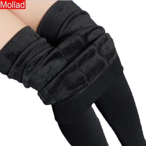 2018 Plus Velvet Cashmere Leggings Winter Knitted Legging Thick Warm High Elastic Black Color Legging