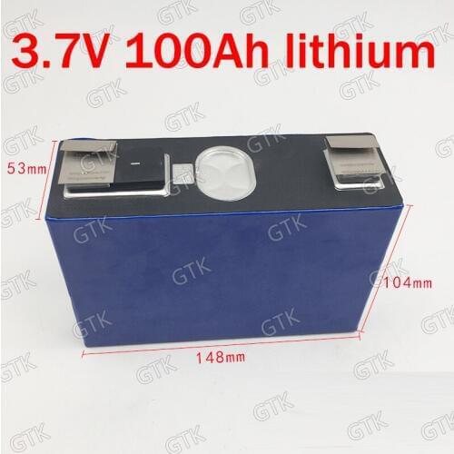 GTK 3.7v 100AH lithium ion bateria 300A 3C for make 144V 100AH battery pack solar Energy storage caravan scooter EV AGV vehicle