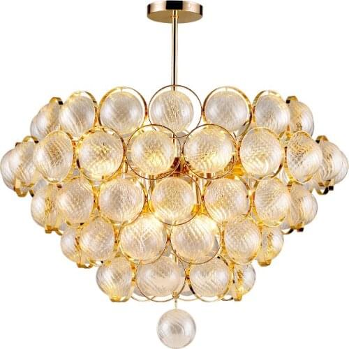 New Creative Chandeliers Designer Personality Living Room Bedroom Glass Ball Lighting Fixture Nordic Modern E14 Metal Hanglamp