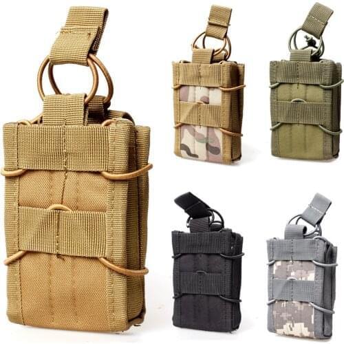M4 M14 Tactical Molle Single Magazine Pouch Holder Belt Waist Pack Military Army Hunting Airsoft Pistol Rifle Mag Holster Bag