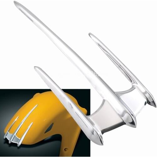 Motorcycle Chrome Triceptor Fender Accent Front Fender Cover Trim For Honda Gold Wing GL1800 F6B VTX1300 VTX1800