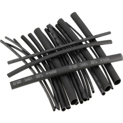 New High Quality 20pcs 100mm Black 2: 1 Polyolefin H Type Heat Shrink Tubing Inner Diameter 1.0mm, 1.5mm, 2.5mm, 3.0mm, 5.0mm