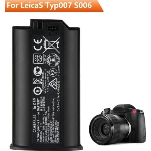 Original Replacement Battery BP-PR01 For Leica LeicaS Typ007 S006 S007 16039 Genuine Rechargable Battery 17Wh 2.30Ah 7.3V