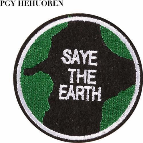 PGY 5PCS Letter Applique Badge Embroidery Mend Children Decorate Forest Patch Jeans T-Shirt Shoes Clothes Decoration