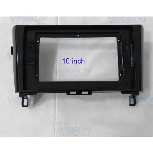 10 “ 1 din car radio Fascia For NISSAN Qashqai X-Trail 2015 2016 2017 2018 Stereo Panel Dash Mount Installation Double Din frame