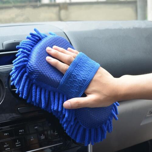 Multicolor Car Cleaning Brush Cleaning Tools Microfiber Super Clean Car Windows Cleaning Sponge Cloth Towel Wash Gloves