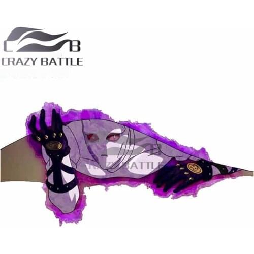 Crazy Battle 13 x 6.7cm for Jojos Bizarre Adventure Killer Queen Bumper Car Stickers Vinyl Decal Motocycle Anime Car Assessoires