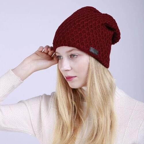 2021 New Brand Original Casual Thickened Warmth Snow Autumn and Winter Russian Style Woman Hat Red Black Navy Blue Cap
