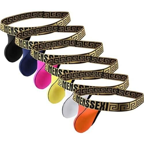 1PCS Mens Polyamide Strapless Jock Ice Silk Thongs Underwear Backless Lingerie Low-Rise Swim Party